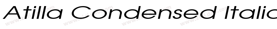Atilla Condensed Italic字体转换